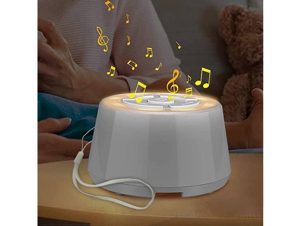 Aparelho de Ruído Branco para Dormir com Luz Noturna Suave, Som Natural e 16 Músicas Integradas para uma Noite de Sono Relaxante TAISHENGDA