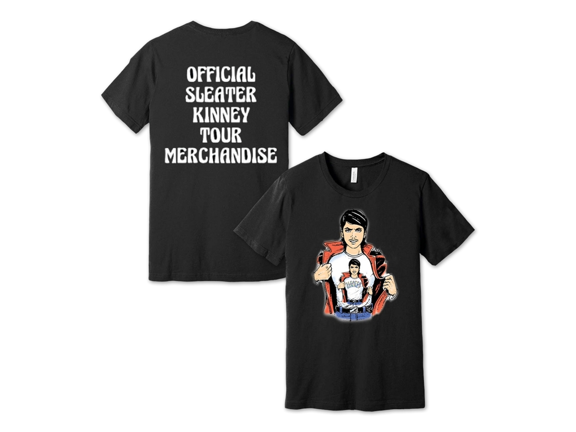 Sleater kinney Macho Black T shirt ROCKINSTONE Unisex Adults Best Sellers Size:s