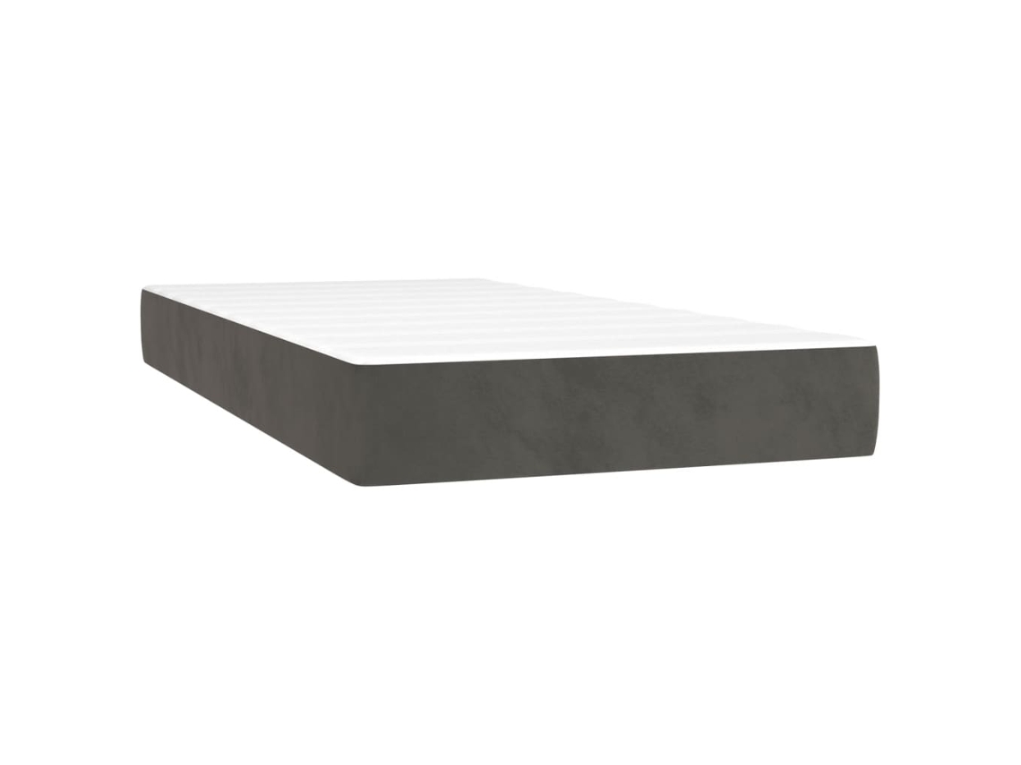 Pocket Spring Bed Mattress, Pocket Spring Bed Mattresses Vidaxl Cinzeto Veludo (80 X 210 Cm)