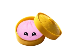 Brinquedo Pão Rosa Squishy da LAXISCREED para Relaxar e Diminuir a Ansiedade