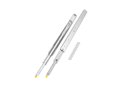 Guias Telescópicas Para Gavetas 1117mm, Capacidade 226kg, Aço Zincado, Sistema De Travagem Seguro Tekmaquinas