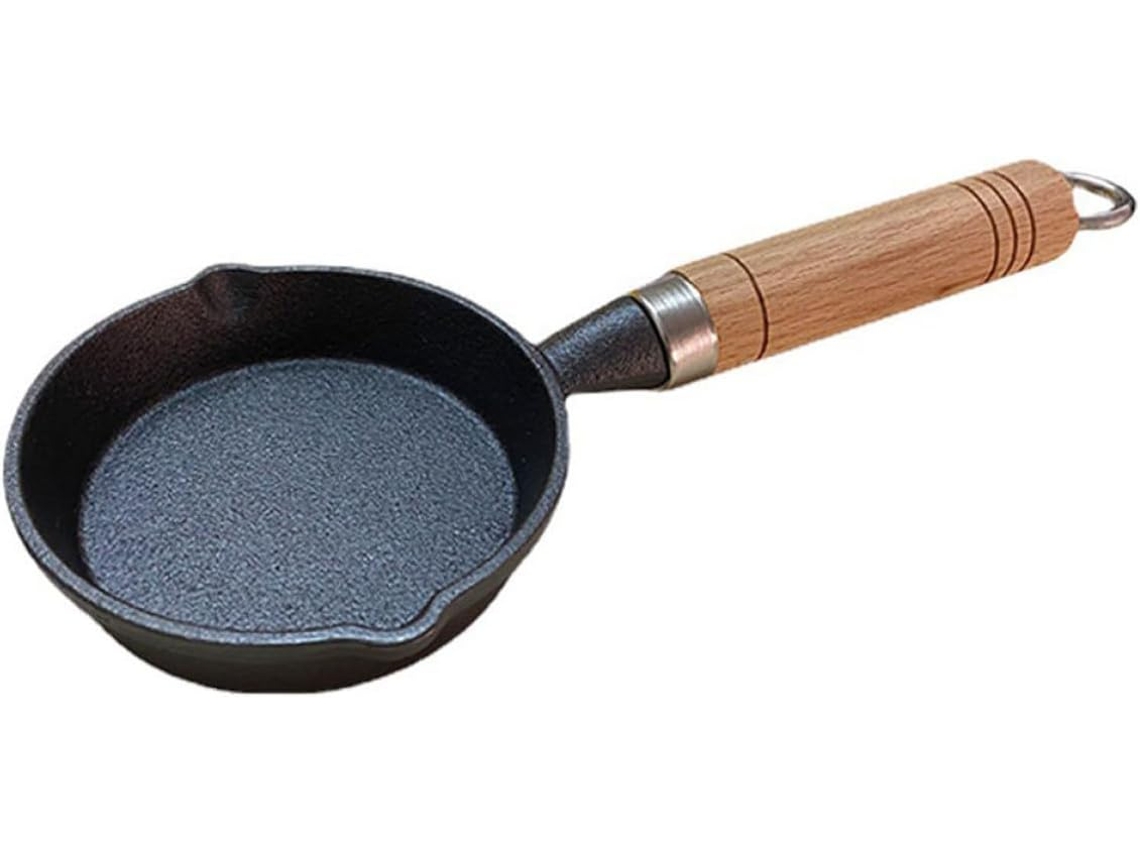 Mini Frigideira De Ferro Com 13 Cm Diâmetro, Doméstica Para Ovos E Panquecas Cozinha, Café Da Manhã