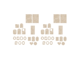 40 Pegatinas Decorativas De Flores Grabadas Para Diários Scrapbooking E Envelopes Diy