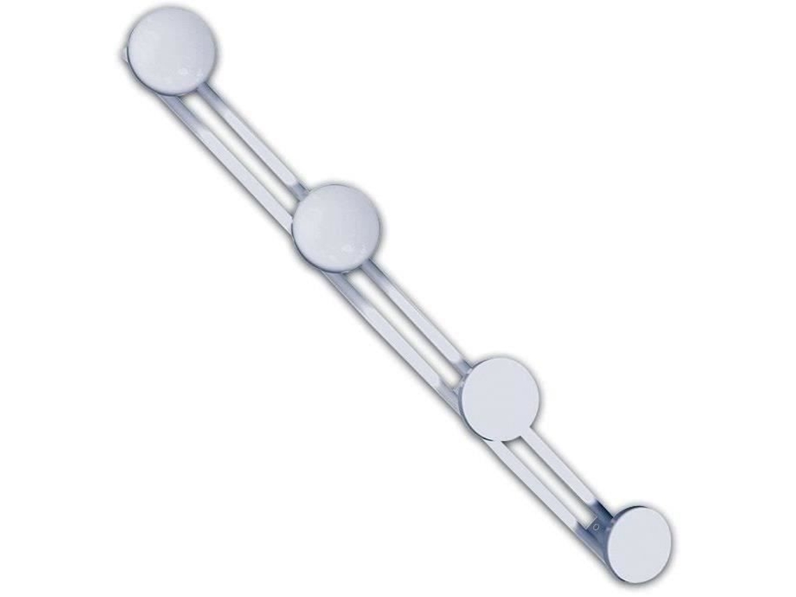 Cabide 4 Cabeças Epóxi Branco Godonnier