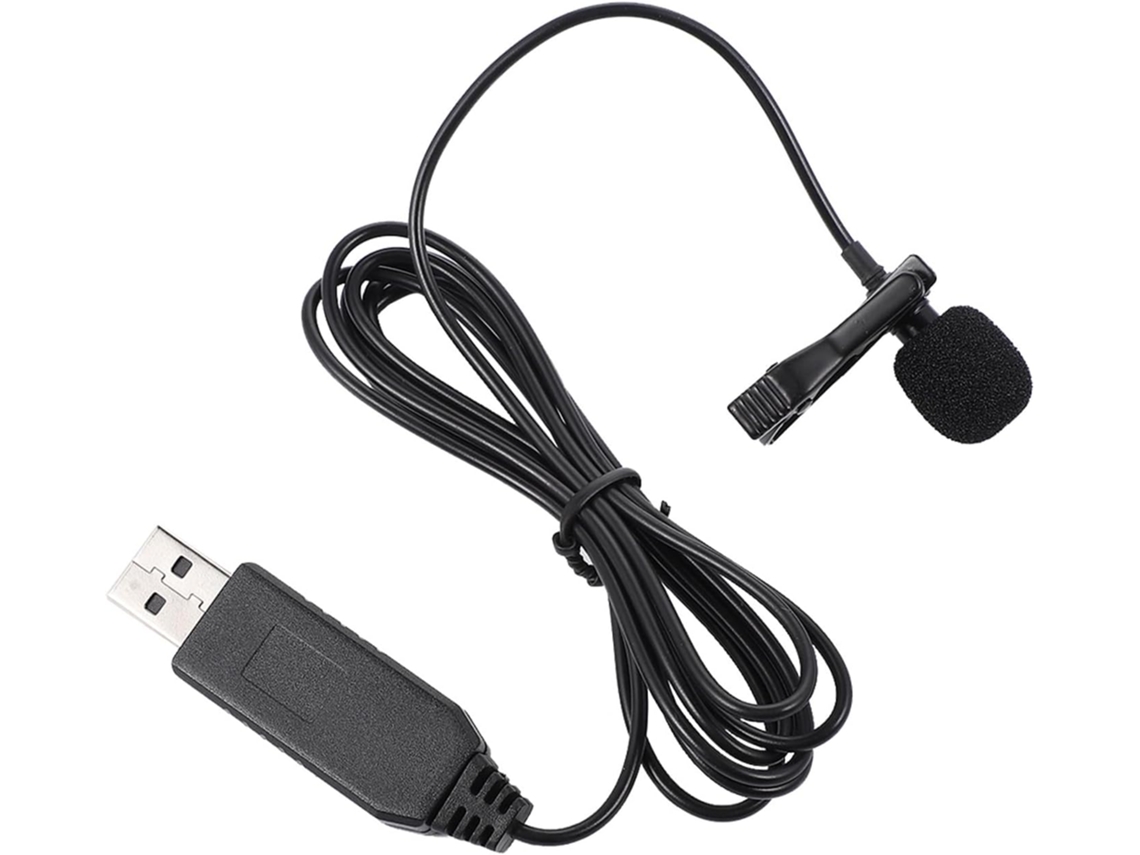 Microfone De Lapela Usb Para Computador Com Clipe Integrado, Omnidirecional, Com Ótima Captação De Som.