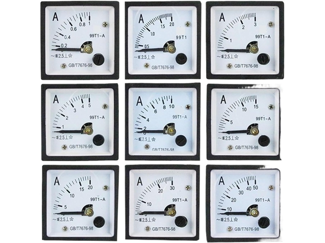 Amperímetro Analógico De Painel Com Ponteiro Tipo 99t1 1a 600a