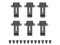 6 Peças Clipes De Cinto Para Rádio Substituto Portátil Para Kenwood Tk 208 Tk 308 Baofeng Bf 888s
