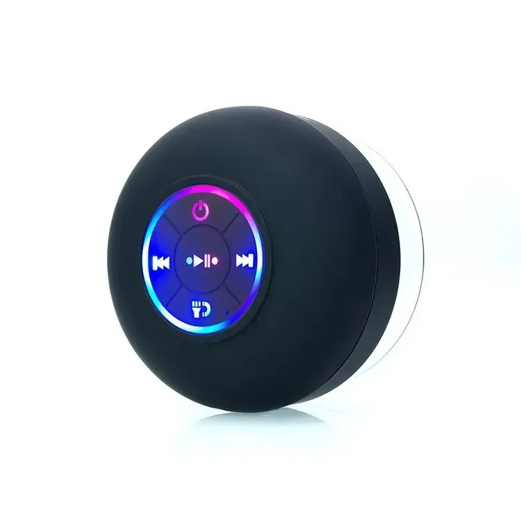 Mini Áudio Bluetooth Portátil com Efeito de Luz Led MDUG (preto)