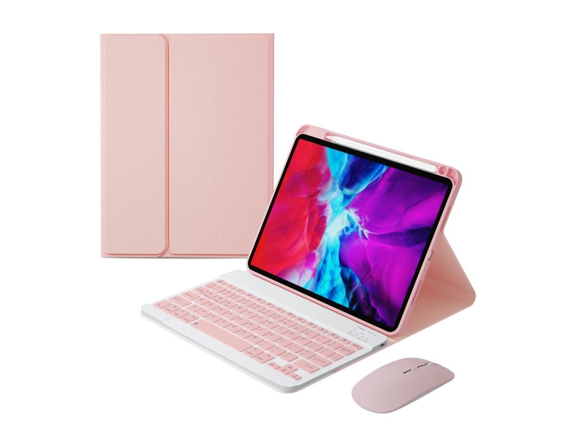 Lurelia Capa Com Teclado Bluetooth Para Ipad Air 3 Com Estojo De Couro De Pano