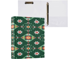 Conjunto de Fichários com Argolas Semicirculares Prancheta para Estudantes, Capa Dura, Tema (2,8 Cm e 1,2 Cm)