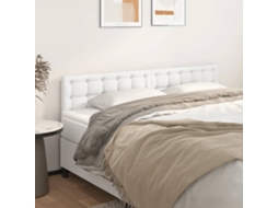 Vidaxl Cabeceiras Branco 200x5x78/88 Cm Couro Artificial