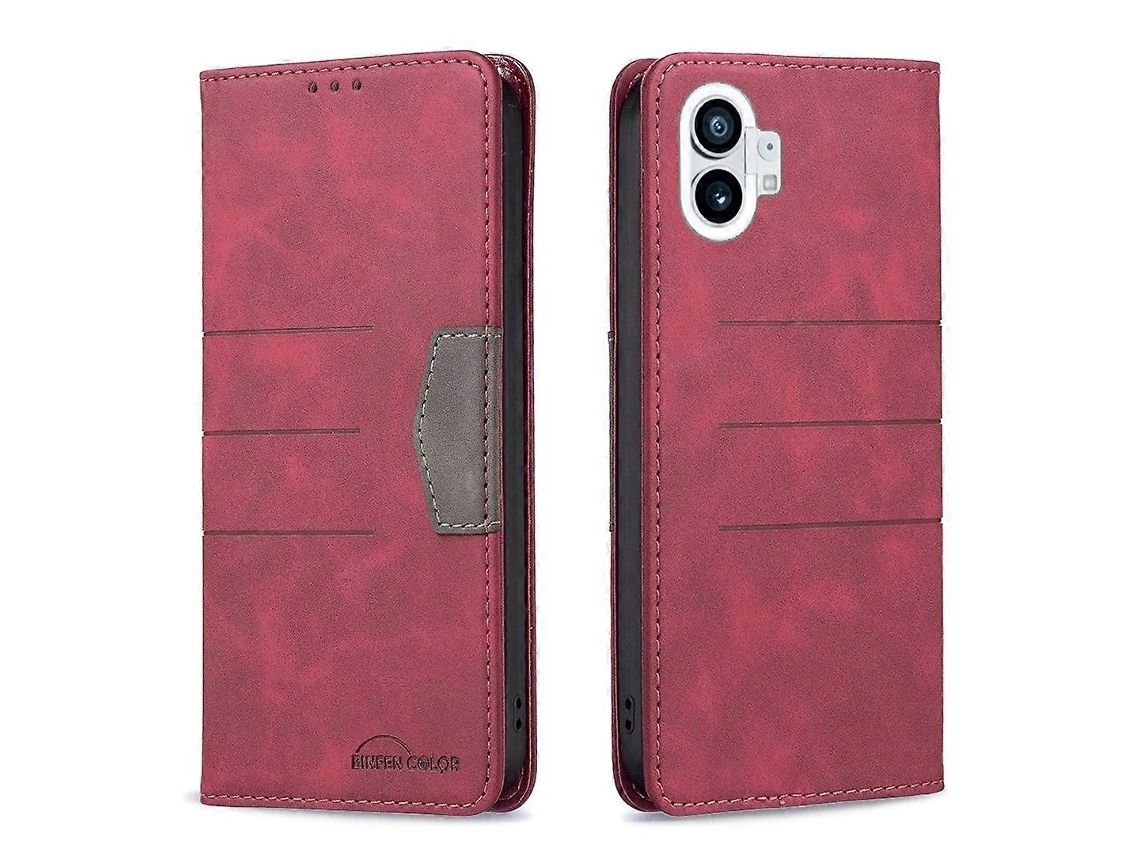 Capa De Couro Com Encaixe Magnético Para Celular For Nothing Phone 1