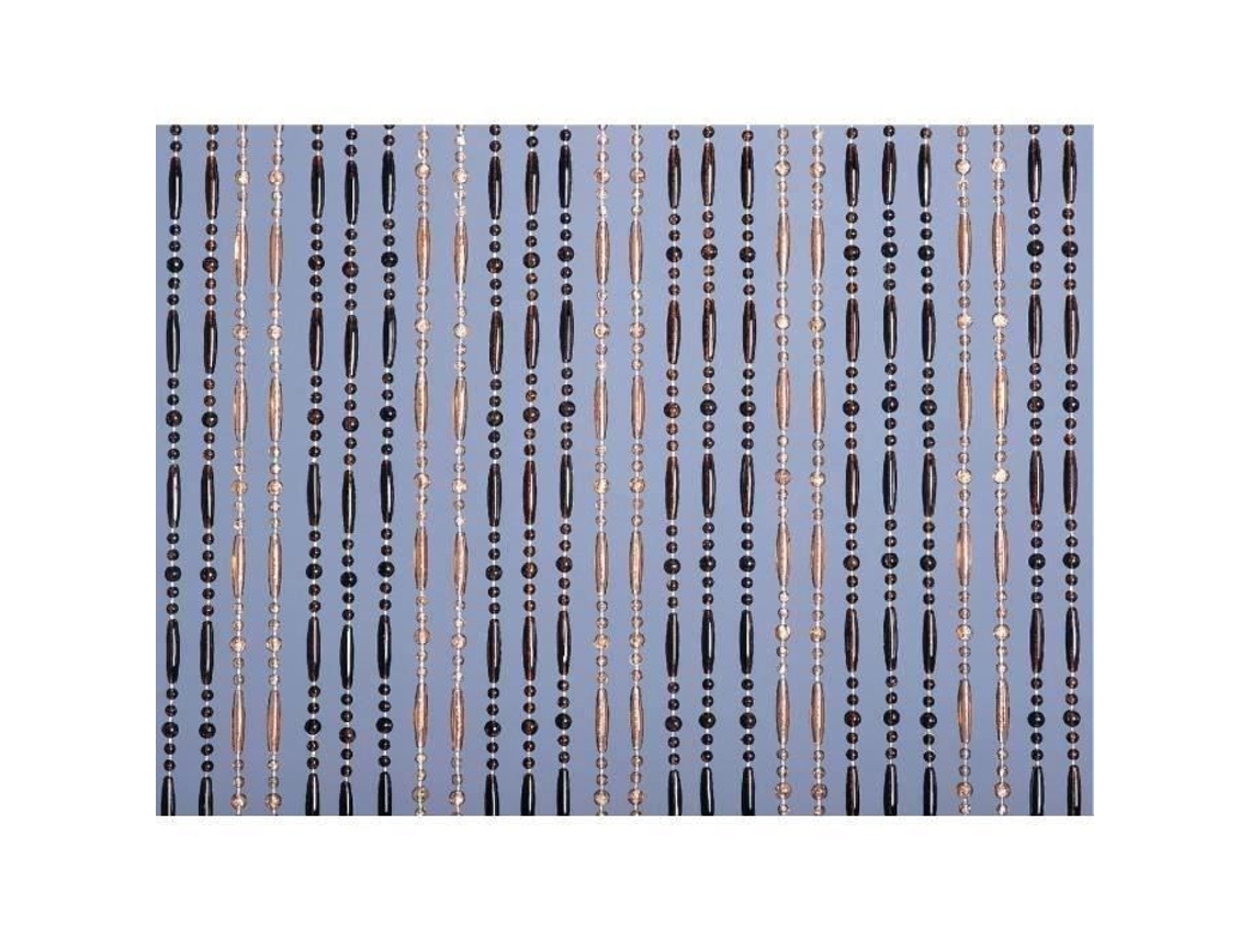 Cortina De Porta Olivia - 90x220 Cm - Âmbar Translúcido E Mel