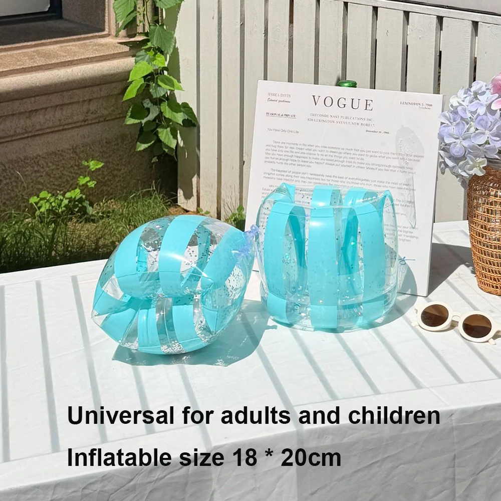 (azul) Boia De Braço Inflável Para Natação, Boia Circular Para Piscina, Boia De Braço Inflável Para Flutuação Em Piscina