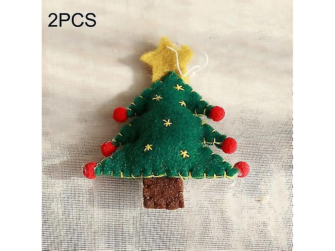 Peças De Enfeites De Natal Em Feltro De Lã Para Árvore De Natal, Pequenos Enfeites Para Pendurar, Estilo Árvore De Natal Aquaforge