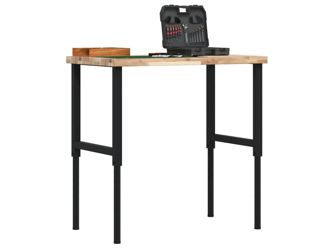 Vidaxl Bancada Retangular 100x60x(73-99,5) Cm Madeira De Acácia Maciça