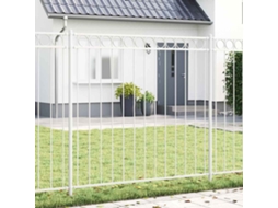 Vidaxl Elemento De Cerca Assen 170 X 200 Cm Aço Branco