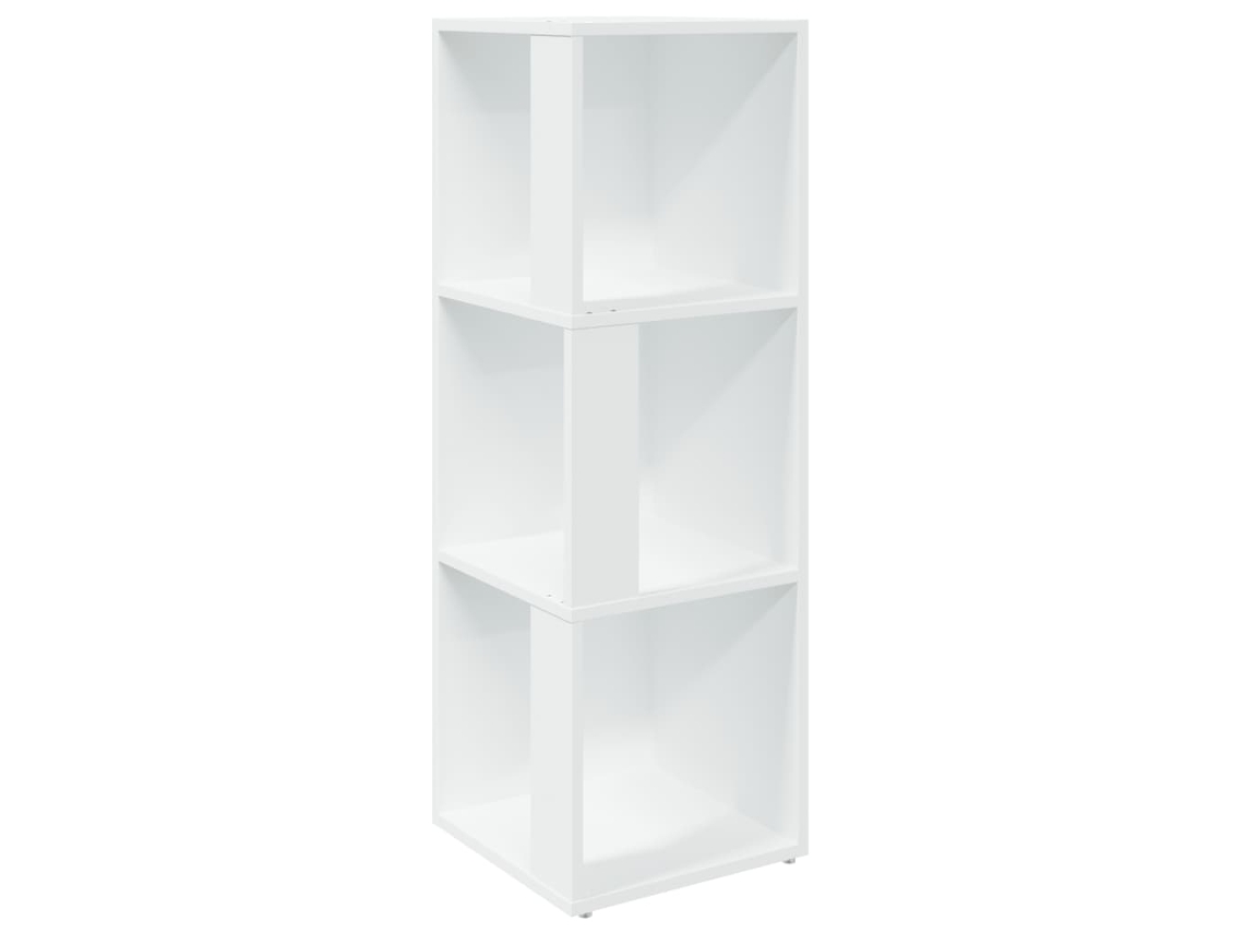 Corner Cabinet, Corner Cabinets Vidaxl Branco Madeira Processada (33 X 33 X 100 Cm)