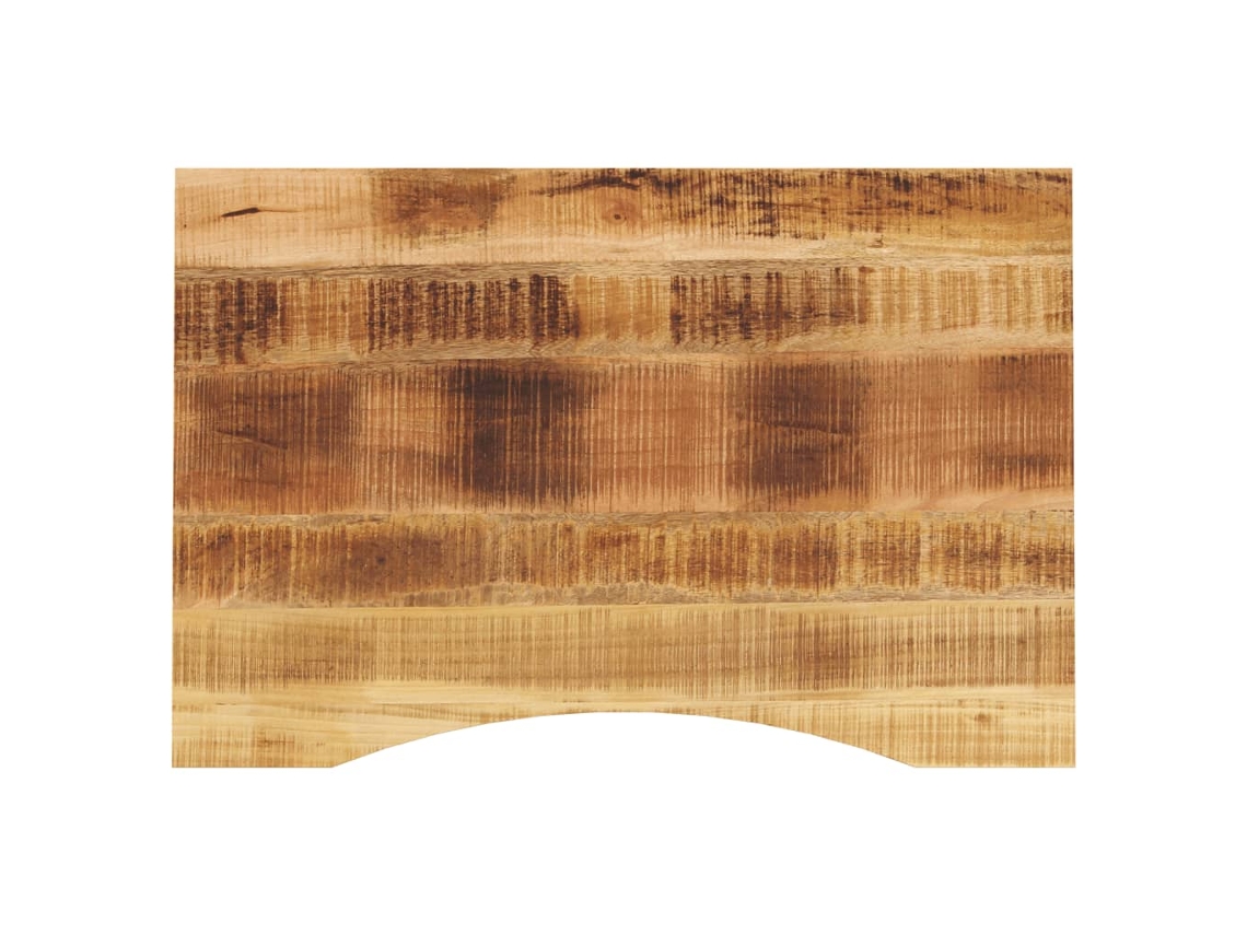 Vidaxl Tampo De Mesa Com Curva 100x60x2,5cm Mangueira Áspera Maciça