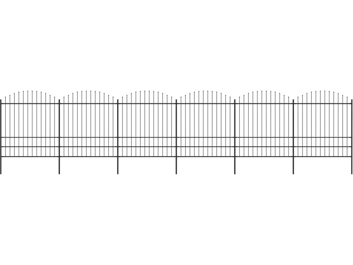 Garden Fence, Garden Fences Vidaxl Preto Aço (n/a)