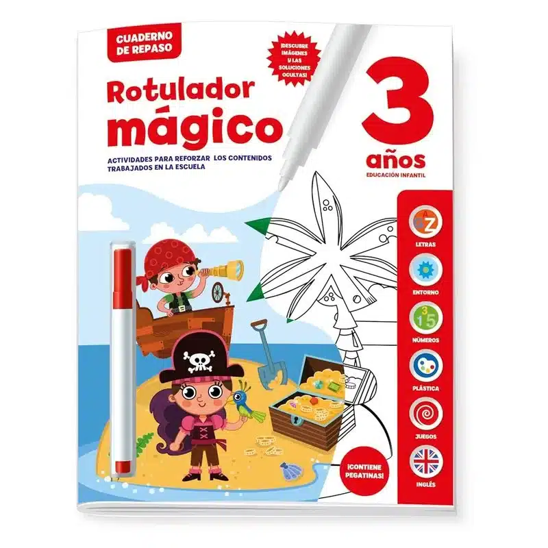 Cuaderno De Repaso Rotulador Mágico 3 Años Boe020 Imagiland Imagilandp24