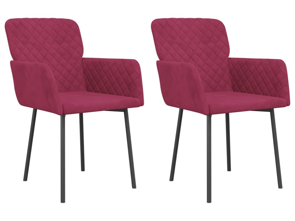 Dining Chair, Dining Chairs Vidaxl Vermelho Veludo (n/a)