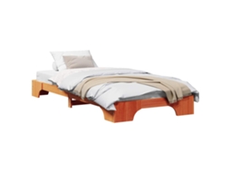 Estrutura da Cama Marrom Cera 100 X 200 Cm MAISON EXCLUSIVE