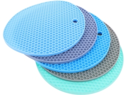 Conjunto De 5 Peças De Tapetes De Silicone Para Panelas, Isolantes Térmicos Para Cozinha, Antiderrap Gokoco