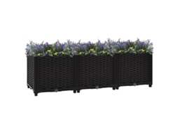 Vidaxl Canteiro Elevado 120x40x38 Cm Polipropileno