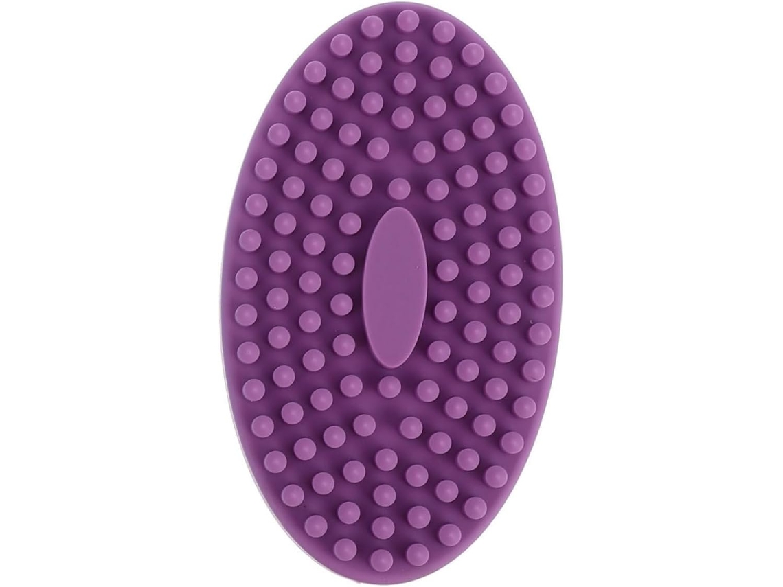 Escova De Banho Silicone Wooneky Para Meninos E Meninas, Massageador E Esfoliante Para Massagem Da Pele No Banho, Roxa