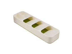 Lurelia Caixa Para Talheres, Antiderrapante, 5 Compartimentos, Para Gaveta De Cozinha, Altura Mínima De 8 Cm, Branco