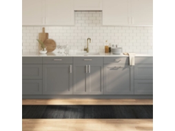 Vidaxl Tapete Retangular 60x400 Cm Bambu Cinzento