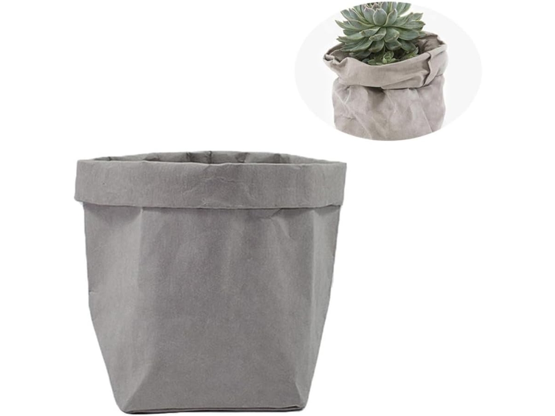 Sacola de Papel Kraft Reutilizável Kichouse, Feita de Papel Kraft. Dobrável e Dimensionalmente Estável, para Guardar e CHABERLU