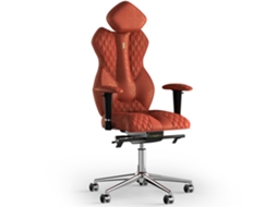 Cadeira de Escritório Ergonómica KULIK Tecido de Costura Real (Antara - Cenoura -130x50x50cm)
