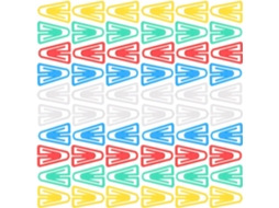 Conjunto De 100 Pequenos Clipes Papel Triangulares Decorativos Para Escritório E Organização Arquivos, Acessórios