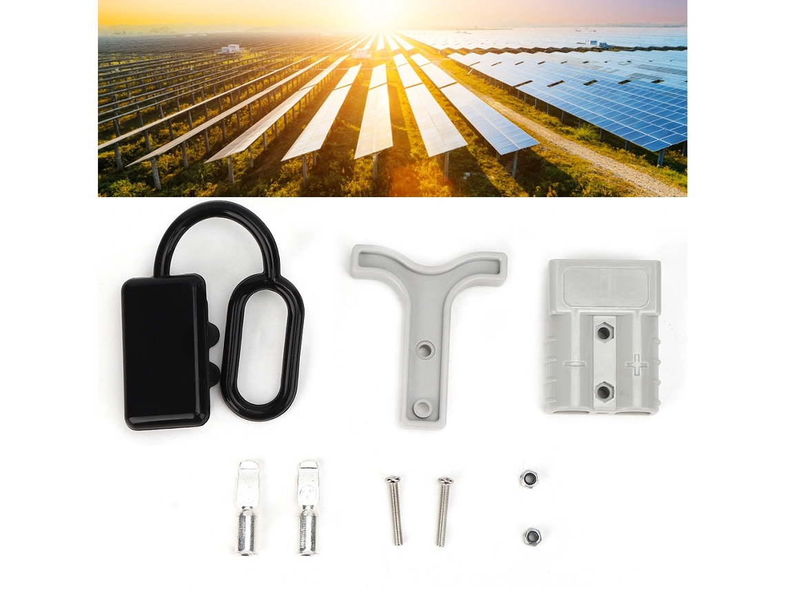 Conector De Cabo Plug Com Tampa E Alça 50a Dc600v