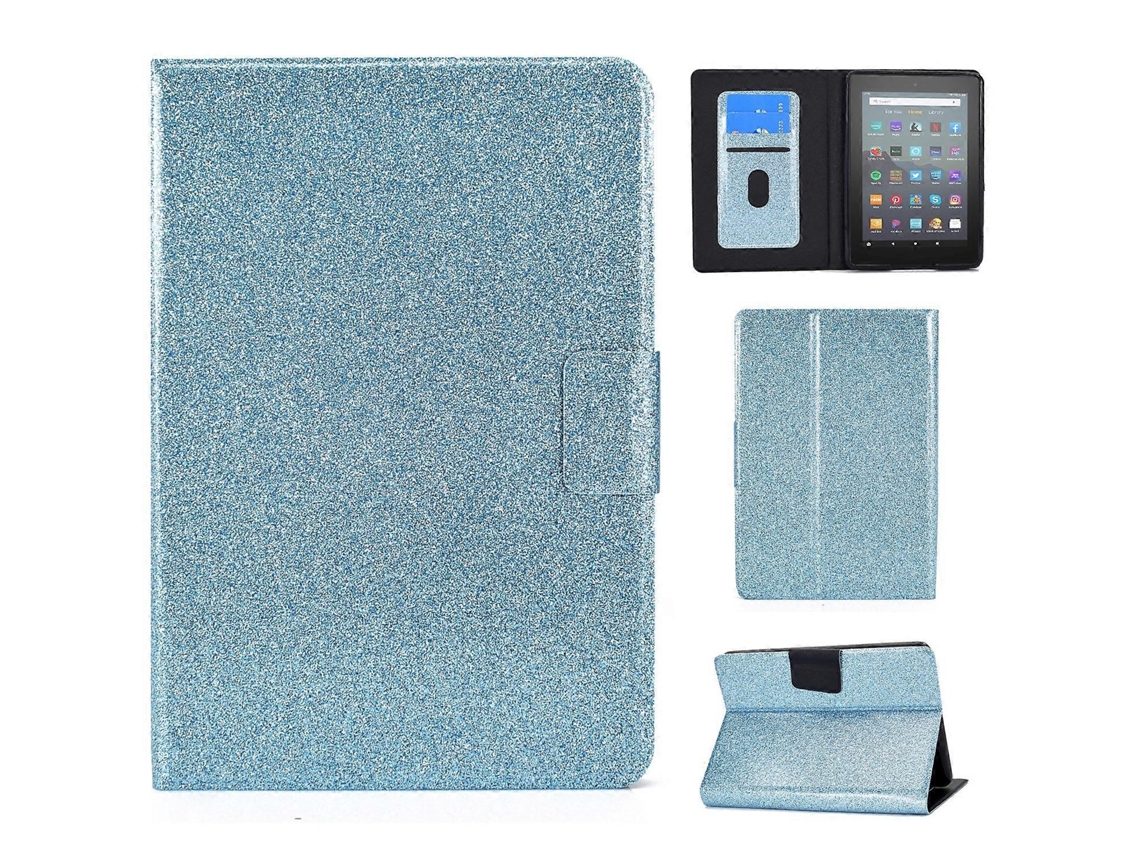 Capa de couro inteligente Webake para tablet Amazon Kindle Youth (lançamento de 2022) com verniz e glitter