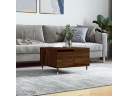 Vidaxl Mesa De Centro 55x55x36,5cm Derivados Madeira Carvalho Castanho