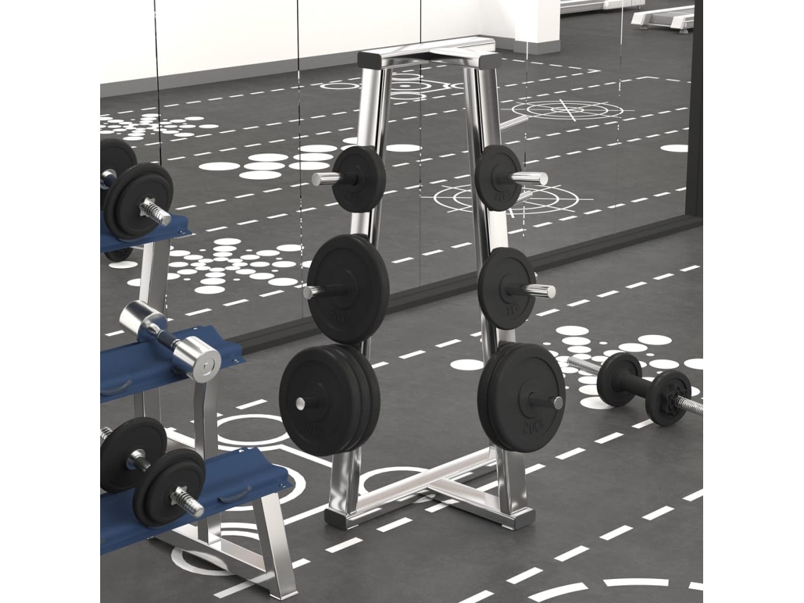 Vidaxl Disco De Musculação 40 Kg Ferro Fundido
