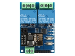 Laxiscreed Módulo Relé Wifi 2 Canais Com Controlo Remoto Por App Para Android, 12v
