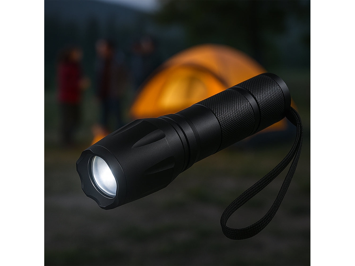 Lanterna Led(à Prova D'água E Resistente A Impactos) Com 5 Funções 160