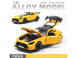 Miniatura de Carro em Escala 1/32, Feita em Metal Fundido, com Portas Que Abrem, Luzes e Música um Carrinho de Brinquedo Infantil. MDUG