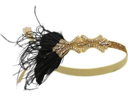 Tiara Estilo Anos 20 com penas SFUSHOS