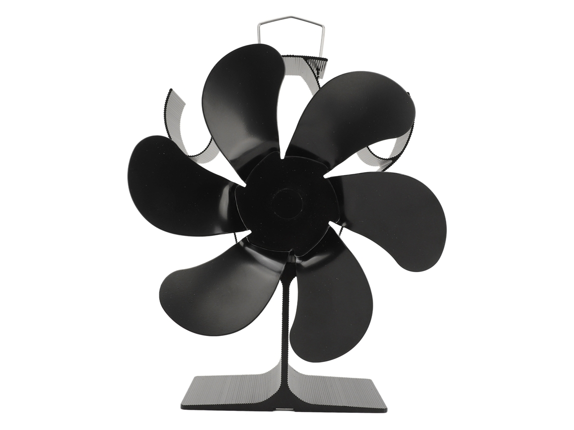Laxiscreed Ventilador De Lareira Autoinicializador, Resistente A Altas Temperaturas, Com 6 Lâminas Para Difusão De Calor Eficiente