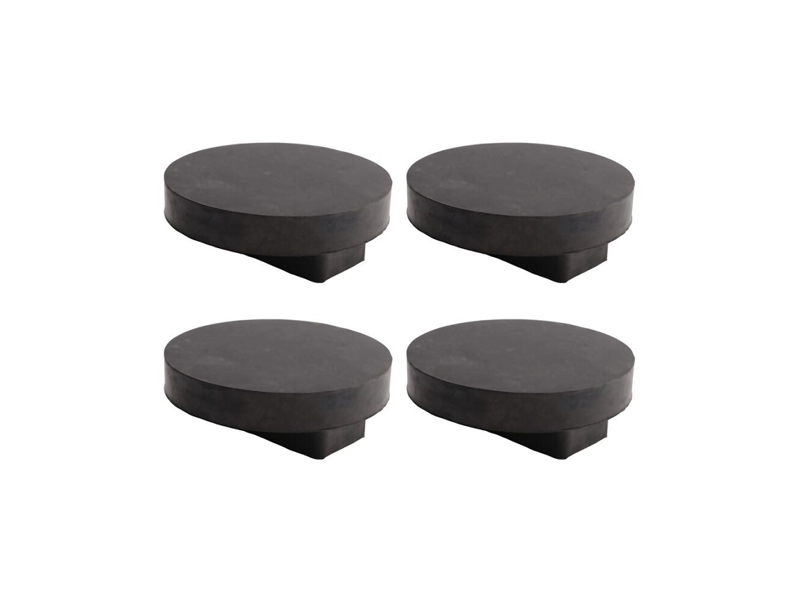 4x Almofada de Ponto de Macaqueamento Suporte de Elevação em Borracha Rígida Adaptador para Macaco Automóvel (jack Pad)