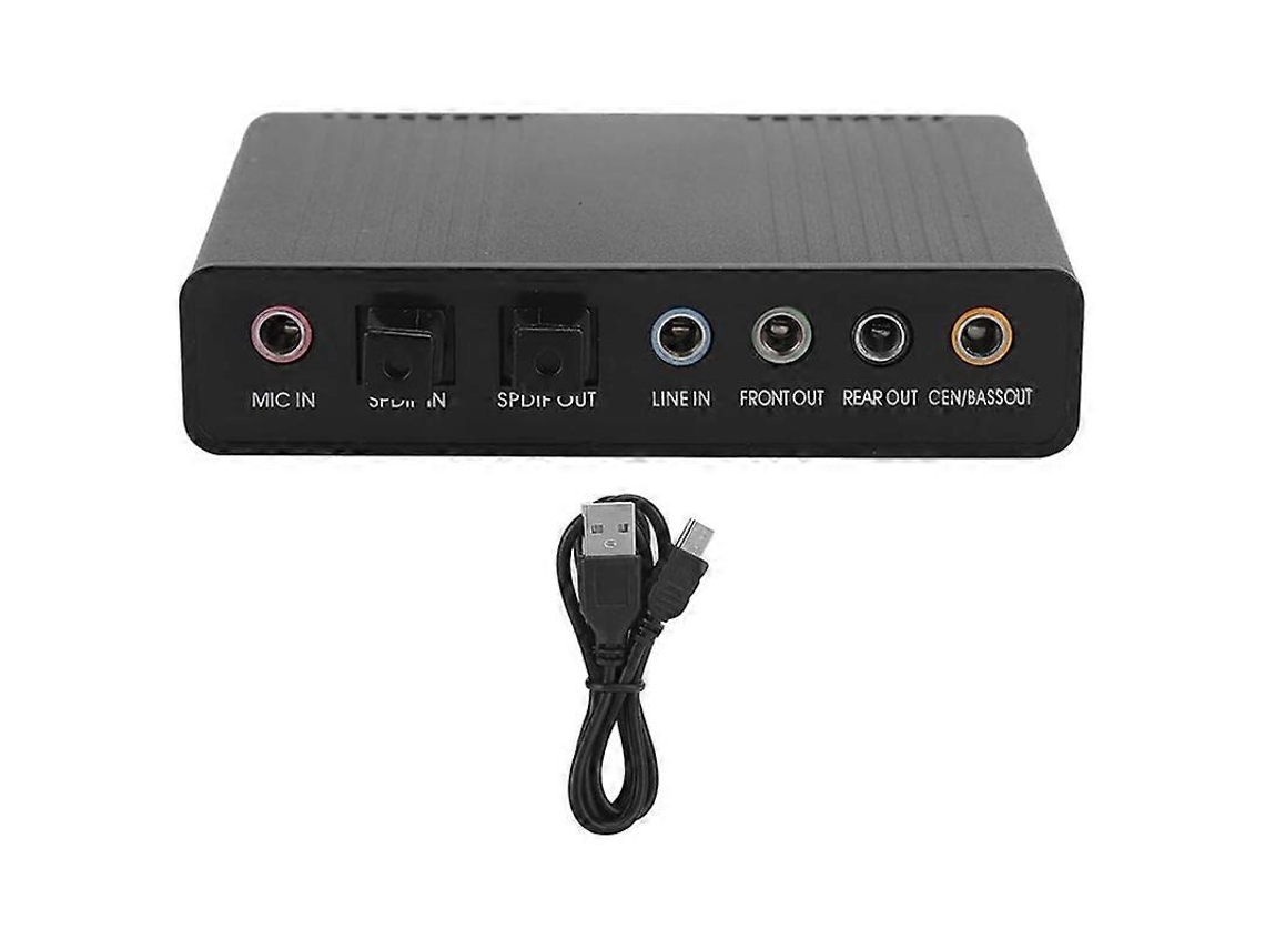 Placa de som externa, modo de reprodução e gravação digital, adaptador de som para computador Brilvibera