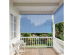 Vidaxl Persiana Rolô Externa Com Bloco De 90% Uv 350 X 230 Cm Hdpe