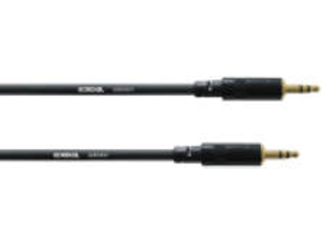 Cabo de Áudio CORDIAL (Jack 3.5mm - 3 m - Preto)