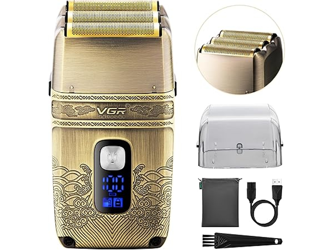 Barbeador Elétrico Para Homem, À Prova De Água Ipx6, Lavável, Sem Fios, Recarregável