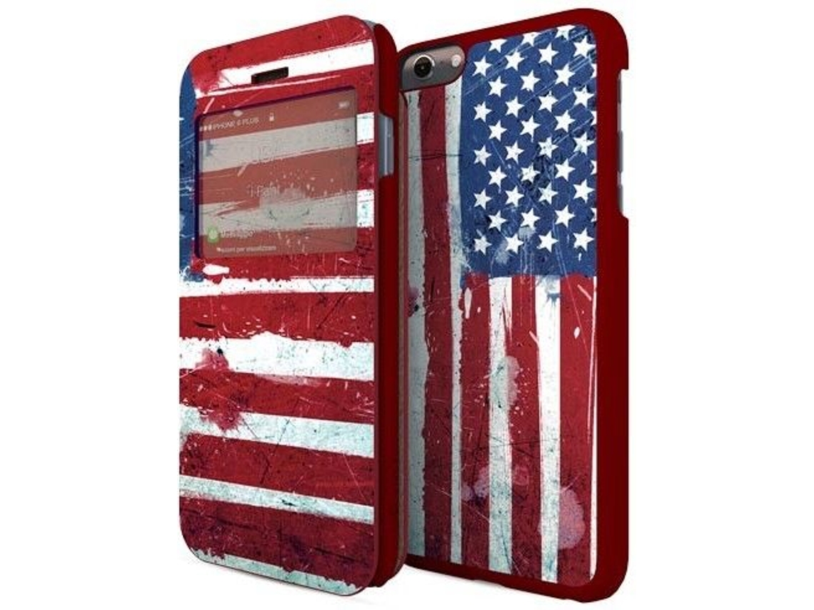 Capa iPhone 6 Plus, 6s Plus, 7 Plus, 8 Plus I-PAINT Double Case Vermelho